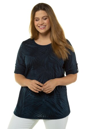 Ulla Popken Shirt Classic Jungeldessin 34 Mouwen Devorant Jersey Grote Maten ulla popken kopen in de aanbieding