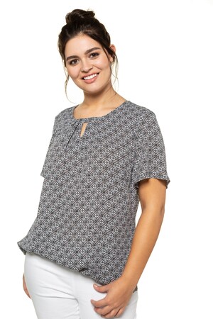 Ulla Popken Tuniek A Lijn Strijkvrij Korte Mouwen Grote Maten ulla popken kopen in de aanbieding