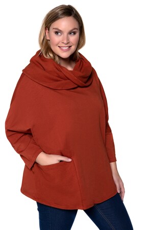 Ulla Popken Pullover Oversized Col Lange Mouwen Grote Maten ulla popken kopen in de aanbieding