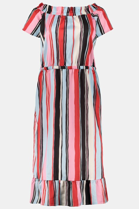 satin stripe dress