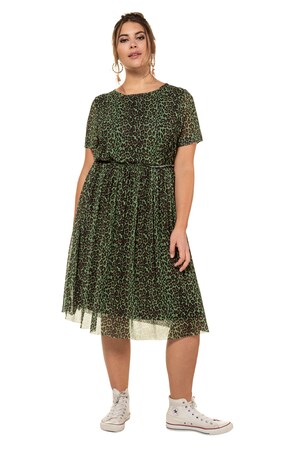 Studio Untold Ulla Popken Jurk Dubbellaags Mesh Ondoorschijnende Jersey Elastische Taille Grote Maten studio untold kopen in de aanbieding Studio Untold Ulla Popken Jurk Dubbellaags Mesh Ondoorschijnende Jersey Elastische Taille Grote Maten studio untold kopen in de aanbieding