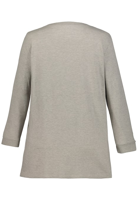 Sweatshirt, Rundhalsausschnitt, Rippbündchen | alle Sweatshirt, Zierperlen, Regular, innen kuschelig angeraut