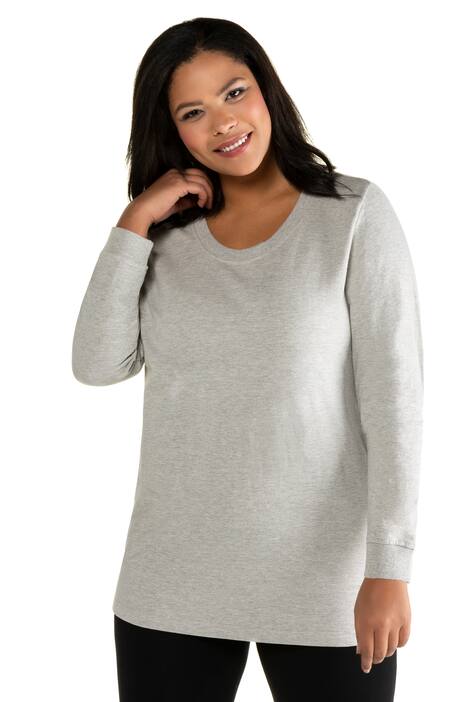 Sweatshirt, Rundhalsausschnitt, Rippbündchen | alle Sweatshirt, Zierperlen, Regular, innen kuschelig angeraut