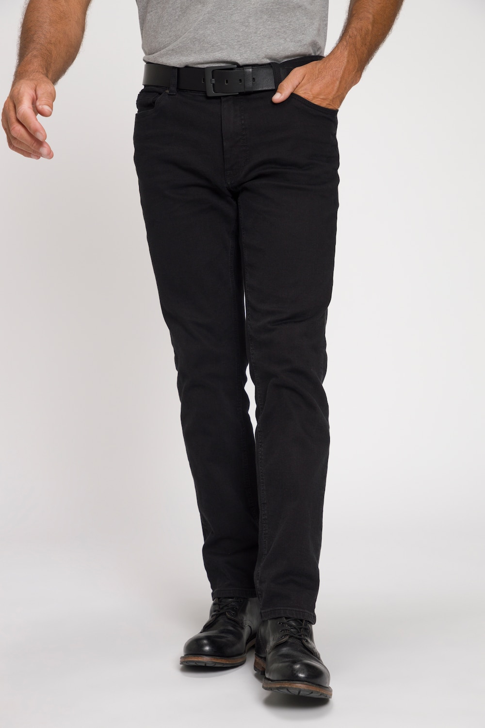 grandes tailles jean en denim. coupe straight fit et technologie flexnamic® - jusqu'au 72/37, hommes, noir, taille: 28, coton, jp1880