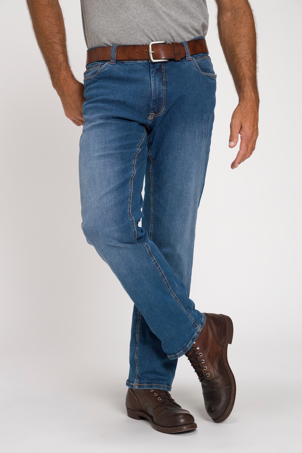 Grote Maten jeans, Heren, paars, Maat: 27, Katoen, JP1880