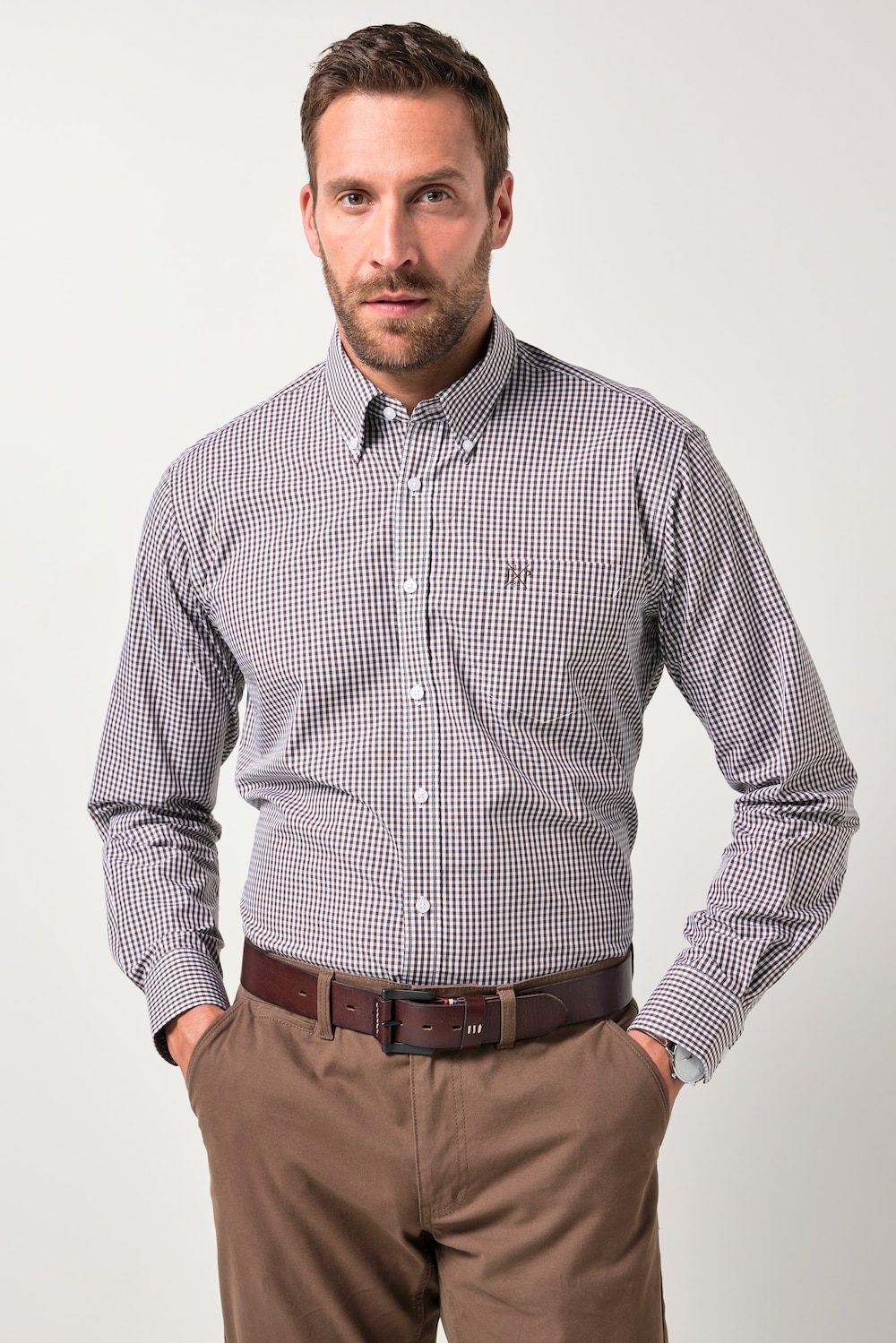 JP1880 Hemd, Business, Vichy-Karo, bis 8XL, Comfort Fit, EasyCare
