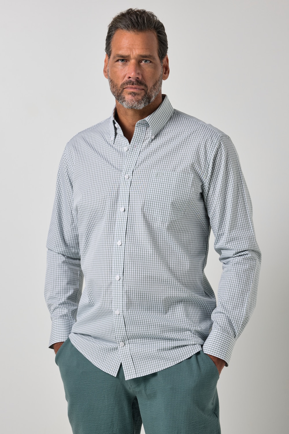 Hemd, Business, Langarm, Vichy-Karo, Comfort Fit, EasyCare, bis 8XL