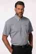 Camisa, negocios, manga corta, cuadros de Vichy, hasta 8XL, corte cómodo