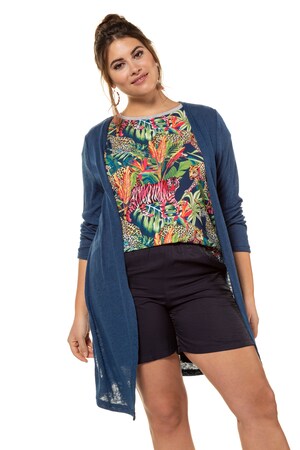 Studio Untold Ulla Popken Vest Lang Open Model Zijsplitten Grote Maten studio untold kopen in de aanbieding