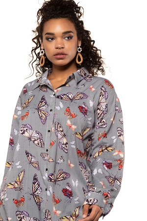 Studio Untold Ulla Popken Blouse Langer Model Strepen En Vlinders Grote Maten studio untold kopen in de aanbieding