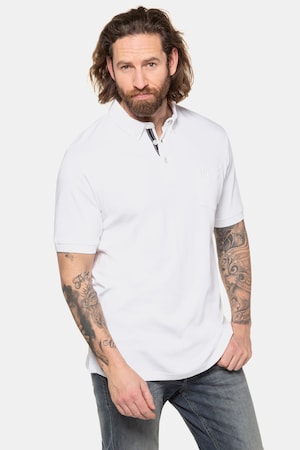 Duże rozmiary Koszulka polo, mężczyzna, biała, rozmiar: 3XL, bawełna, JP1880