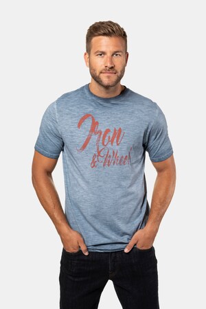 Ulla Popken T-Shirt, Schrift, cool dyed, bis Gr. 8XL - Große Größen