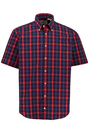 Jp1880 Ulla Popken Geruit Overhemd Met Korte Mouwen Grote Maten jp1880 kopen in de aanbieding