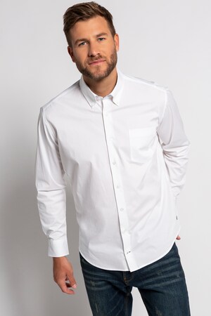 Duże rozmiary Koszula FLEXNAMIC®, mężczyzna, biała, rozmiar: 4XL, bawełna/elastan, JP1880
