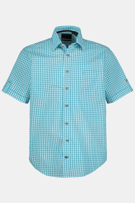 Short Sleeve Check Print Traditional Shirt | Short Sleeve Shirts | Shirts