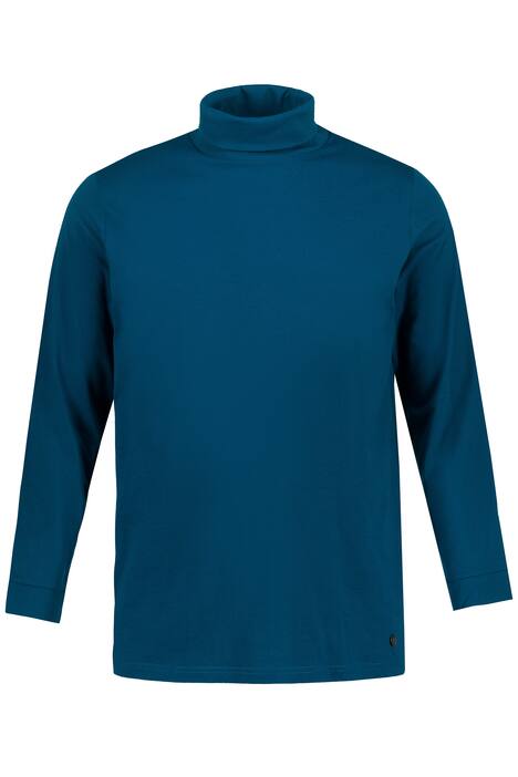 Tričko s rolákem, kolekce Basic, žerzej, dlouhé rukávy