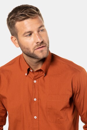 Duże rozmiary Koszula, mężczyzna, rdzawa, rozmiar: 6XL, bawełna, JP1880