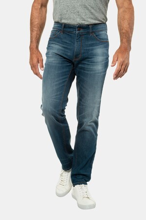 Ulla Popken Jeans, vorgewaschen, Knitterfalten, Modern Straight Fit - Große Größen