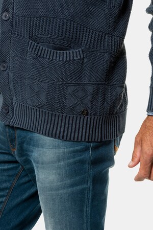 Duże rozmiary Sweter, mężczyzna, blue denim, rozmiar: 4XL, bawełna, JP1880
