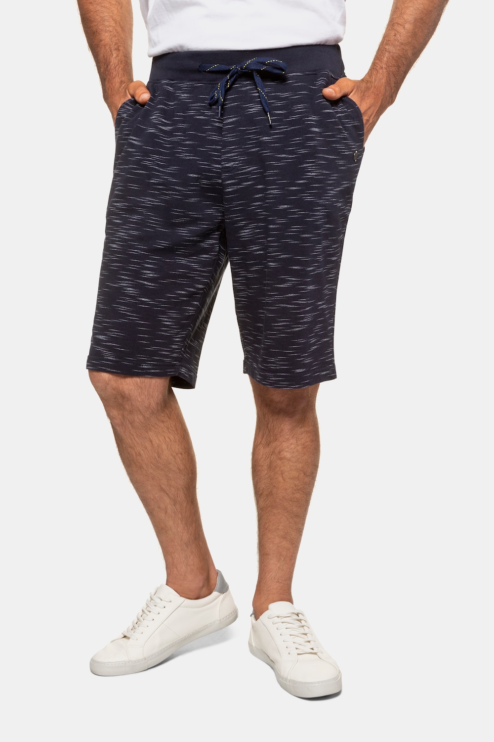 Plus Size Sweat Shorts, Man, blue, size: XL, cotton/polyester, JP1880