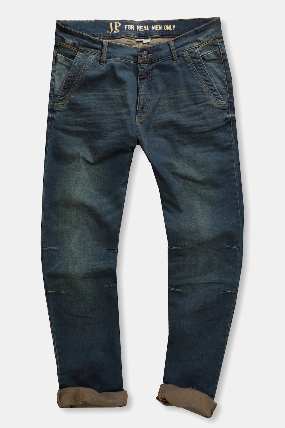 Grote Maten chino jeans, Heren, blauw, Maat: 29, Katoen, JP1880