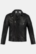 Bikerjacke, Leder, feinstes Lamm-Nappa, Doppelzipper
