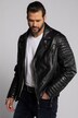 Bikerjacke, Leder, feinstes Lamm-Nappa, Doppelzipper