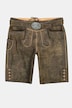 Pantalon en cuir de chèvre, s'inspirant des tenues traditionnelles bavaroises, avec broderies typiques - ceinture en cuir offerte