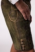 Pantalon en cuir de chèvre, s'inspirant des tenues traditionnelles bavaroises, avec broderies typiques - ceinture en cuir offerte