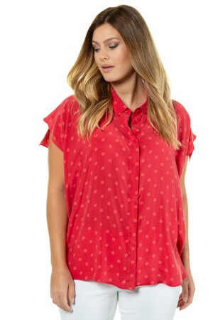 Ulla Popken Blouse Oversized Schouders Cupro Blend Korte Mouwen Grote Maten ulla popken kopen in de aanbieding Ulla Popken Blouse Oversized Schouders Cupro Blend Korte Mouwen Grote Maten ulla popken kopen in de aanbieding