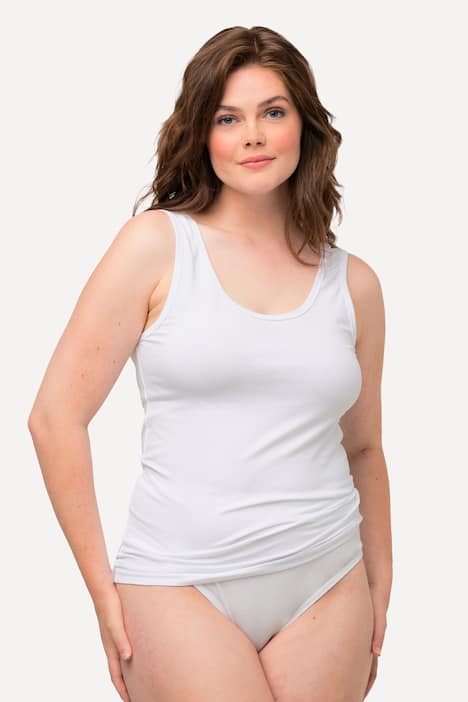 Eco Cotton Essential Round Neck Stretch Cotton Tank
