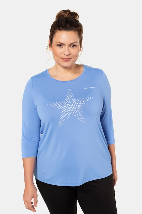 Star Struck Reflective Functional Stretch Knit Top | T-Shirts | Knit ...