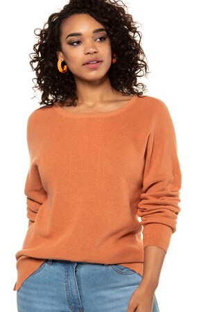 Studio Untold Ulla Popken Pullover Oversized Zijsplitten Grote Maten studio untold kopen in de aanbieding