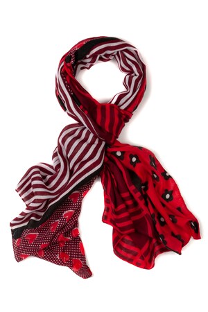 Ulla Popken Sjaal Gepatcht Dessin Grote Maten ulla popken kopen in de aanbieding