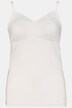 Spaghetti Strap Built-in Cups Stretch Cotton Knit Cami