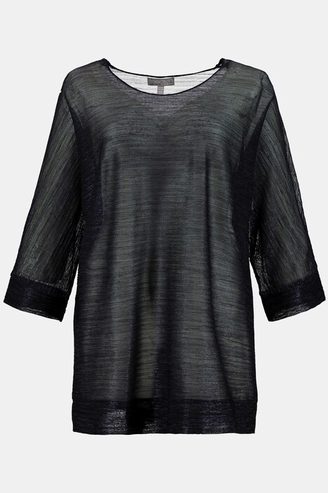 Women's Silver Shimmer Cold Shoulder Top | Warehouse One