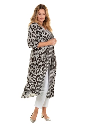 Ulla Popken Jasje Lang Model Luipaarddessin Knoopsluiting Grote Maten ulla popken kopen in de aanbieding