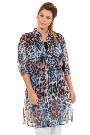 Ulla Popken Longblouse Licht Transparant Luipaarddessin 34 Mouwen Zijsplitten Grote Maten ulla popken kopen in de aanbieding Ulla Popken Longblouse Licht Transparant Luipaarddessin 34 Mouwen Zijsplitten Grote Maten ulla popken kopen in de aanbieding