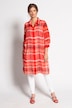 Longbluse, Karochiffon, 3/4-Ärmel, selection