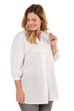 Ulla Popken Tuniek Blinde Drukknoop Wijde 34 Raglanmouwen Grote Maten ulla popken kopen in de aanbieding