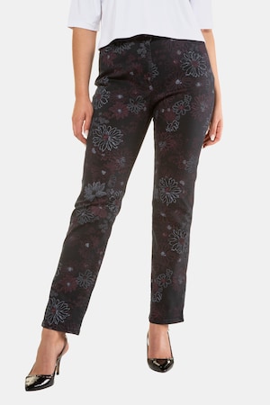 Ulla Popken Jeans Mandy, Blüten, 5-Pocket, selection - Große Größen