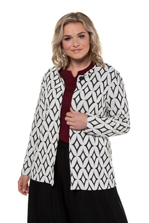 Ulla Popken Jasje Open Model Grafisch Dessin Knopenlijst Grote Maten ulla popken kopen in de aanbieding