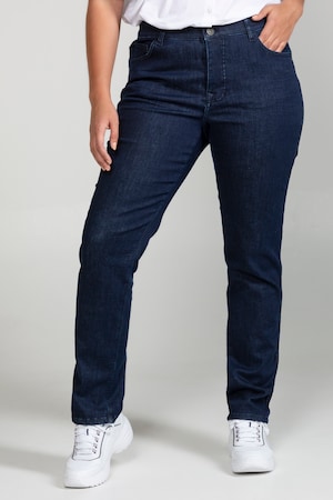 Ulla Popken Jeans Sammy, schmal, Glitzer-Galon, 5-Pocket - Große Größen