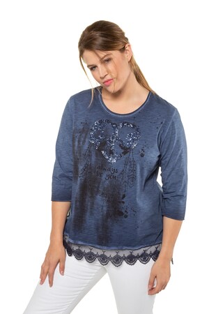 Ulla Popken Longshirt Regular Paillettenhart Transparant Kant 34 Mouwen Grote Maten ulla popken kopen in de aanbieding Ulla Popken Longshirt Regular Paillettenhart Transparant Kant 34 Mouwen Grote Maten ulla popken kopen in de aanbieding