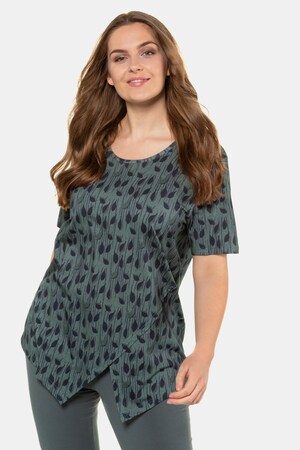 Ulla Popken Shirt, Biobaumwolle, Minimal. Lagensaum - Große Größen