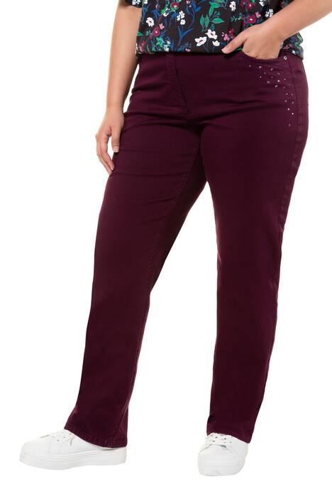 Glitter Stud Accent Mona Fit Stretch Jeans