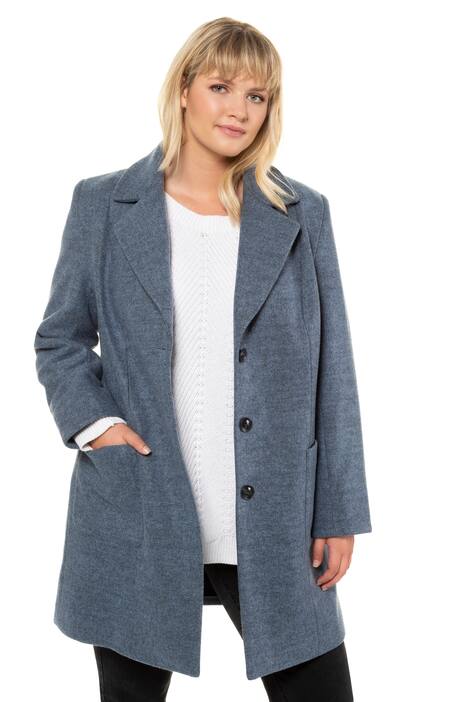 Langarm Mantel Revers Wolloptik Ulla Popken Damen