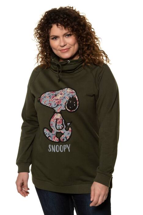 Sweatshirt, Blüten Snoopy, weiter Stehkragen | 72440346 Sweatshirt, Blüten Snoopy, weiter Stehkragen | 72440346