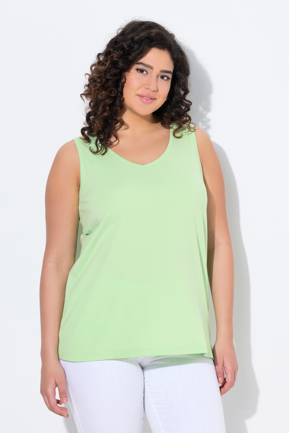 Große Größen Top, Damen, grün, Größe: 42/44, Baumwolle, Ulla Popken