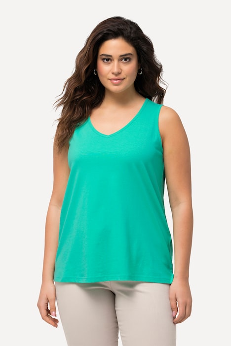 V-Neck Classic Fit Cotton Tank